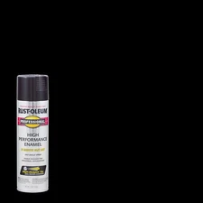 Rust-Oleum 7579-838 Professional Gloss Black Spray Paint 15 oz. (Pack of 6)