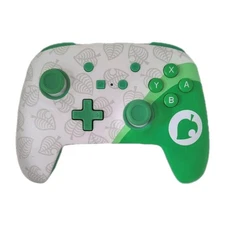 Nintendo Switch PowerA Animal Crossing Wireless Controller Green Leaf - Working