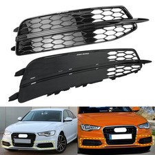 Nebelscheinwerfer Gitter Blende Wabengrill Kühlergrill für Audi A6 C7 2011-2014