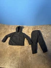 Vintage 1970s Adventure Team Hasbro Gi Joe Infiltration HTF Black Hoodie Outfit