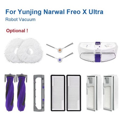 Main Brushes Filter Mop For Yunjing Narwal Freo X Ultra Robot Vacuum Replacement