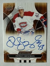 PATRICE BRISEBOIS 2024-25 Engrained Icons AUTO UD #CA-PA Upper Deck Canadiens SP
