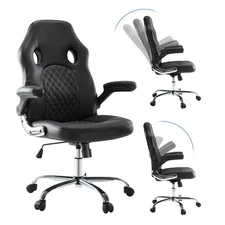 JHK GAMING CHAIR ERGONOMIC OFFICE CHAIR PU LEATHER CHAIR JHK-C-3397-BK - BLACK