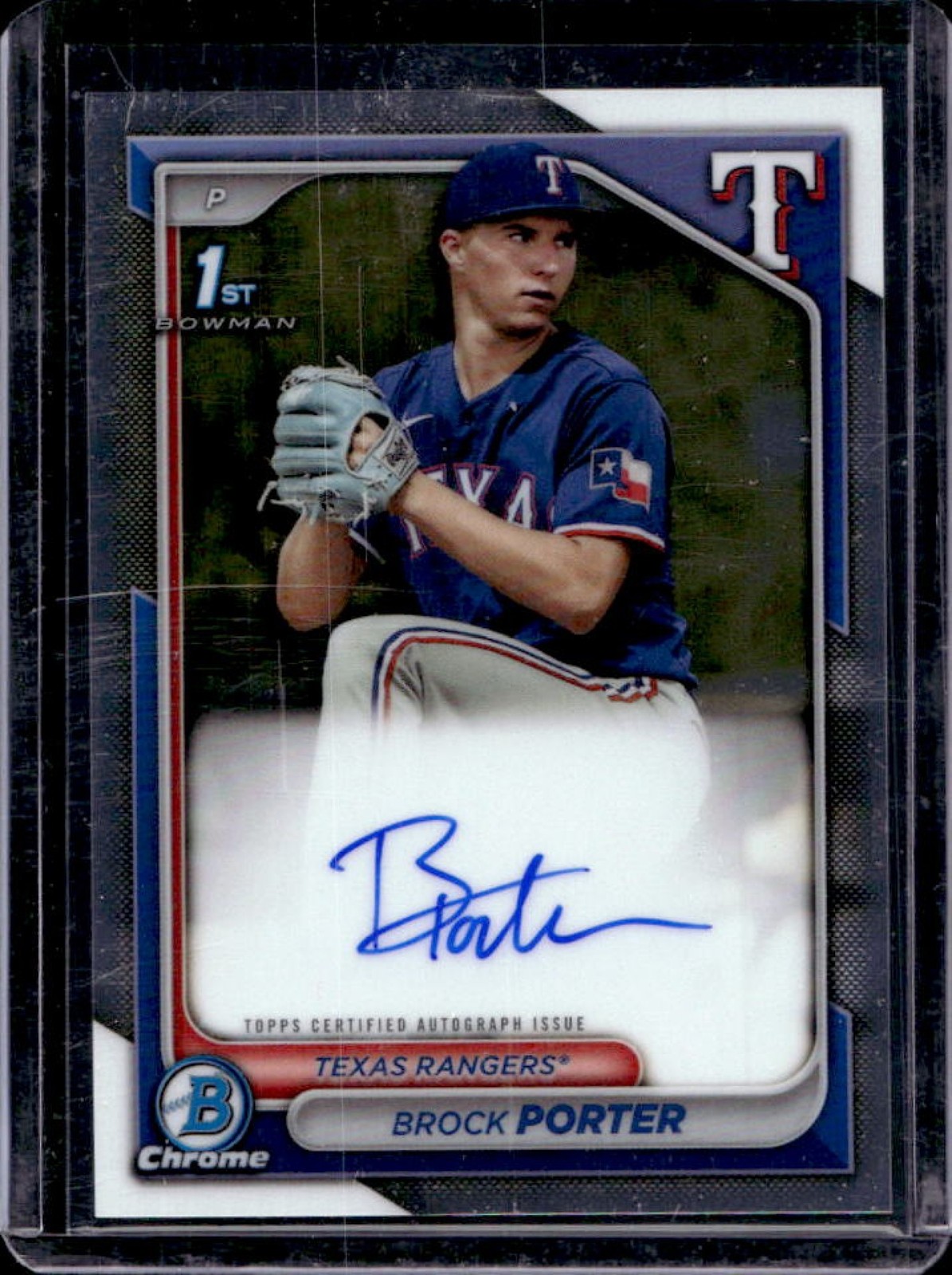 2024 Bowman Brock Porter Chrome Auto 1st #CPA-BP Rangers