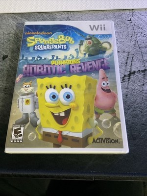 SpongeBob SquarePants Planktons Robotic Revenge Nintendo Wii Game Brand New