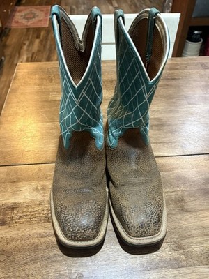 Twisted X WXBA002 Western Work Boot - Alloy SQUARE Toe BROWN 8B