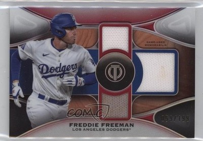 2025 Topps Tribute Triple Relics 59/199 Freddie Freeman #TTR-FF 16wc