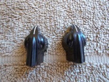 VTG LOT  2 ROTARY POINTER KNOBS DAKA-WARE CHICKEN HEAD ART DECO GUITAR