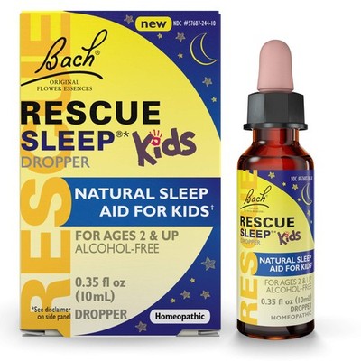 Bach RESCUE SLEEP KIDS Dropper 10mL, Natural Sleep & Stress Relief Aid, Homeo...