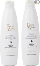 Beauty Works Pearl Nourishing Argan Oil Shampoo & Conditioner - Hair Extensions