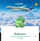 Pokémon Shiny Bulbasaur ANA green jet Airways background - GO Read description