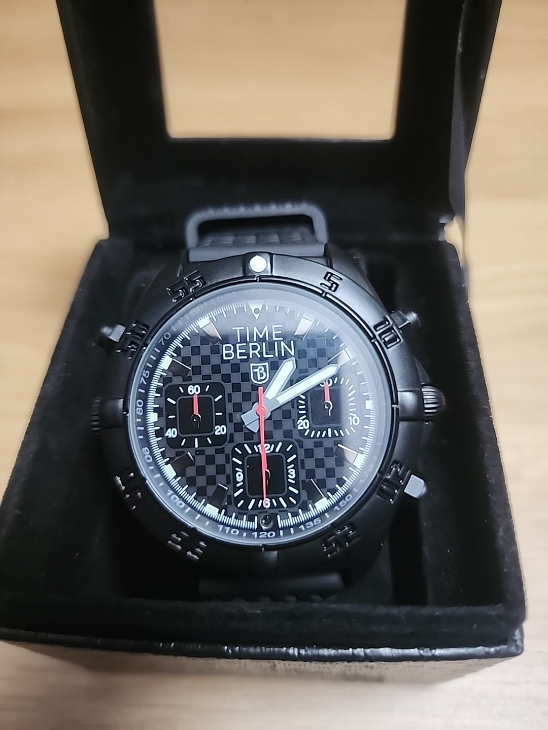 Time Berlin Men's Watch Stainless Steel Black Dial
