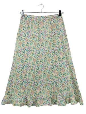 ZARA Jupe évasée Dames Jupe T EU 38 vert-blanc-jaune primevère style décontracté - Photo 1/4