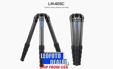 Leofoto LM-405C Carbon Fiber Tripod with 100mm Bowl and Bag /Max 66lb