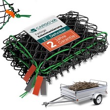 Anh&auml;ngernetz dehnbar auf 2,5x3,5M Abdecknetz H&auml;ngernetz Transportnetz schwarz