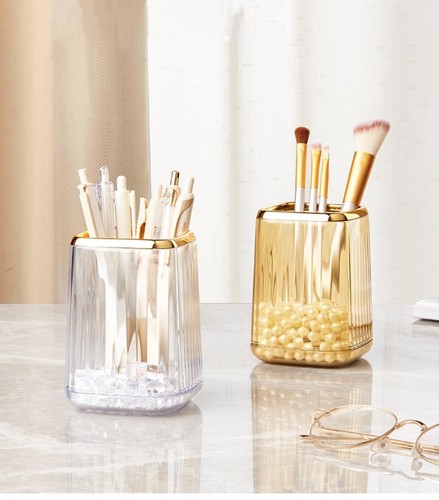 Makeup Brush Holder Clear Acrylic Makeup Brushes Organizer Pen Pencil Holder ... - Picture 6 of 6