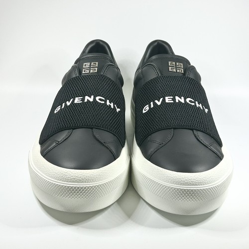 New Givenchy City Court Leather Sneakers Black Size 42EU/9US - Picture 2 of 7