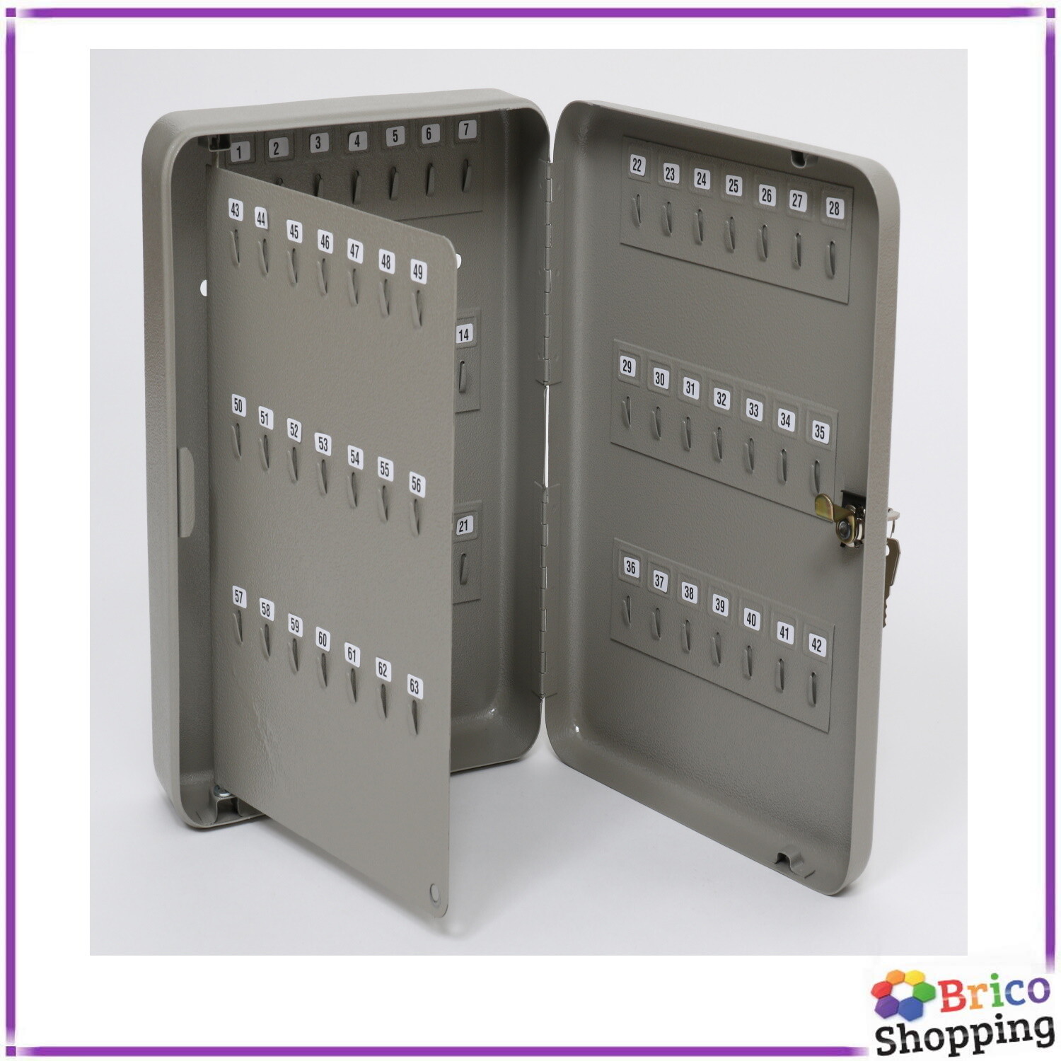 Portachiave Portachiavi Cassette Cassetta Porta Chiavi 84 Ganci Portineria