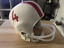 CASCO RETRO DE FÚTBOL AMERICANO VINTAGE (tamaño niño) solo pantalla de fibra de vidrio