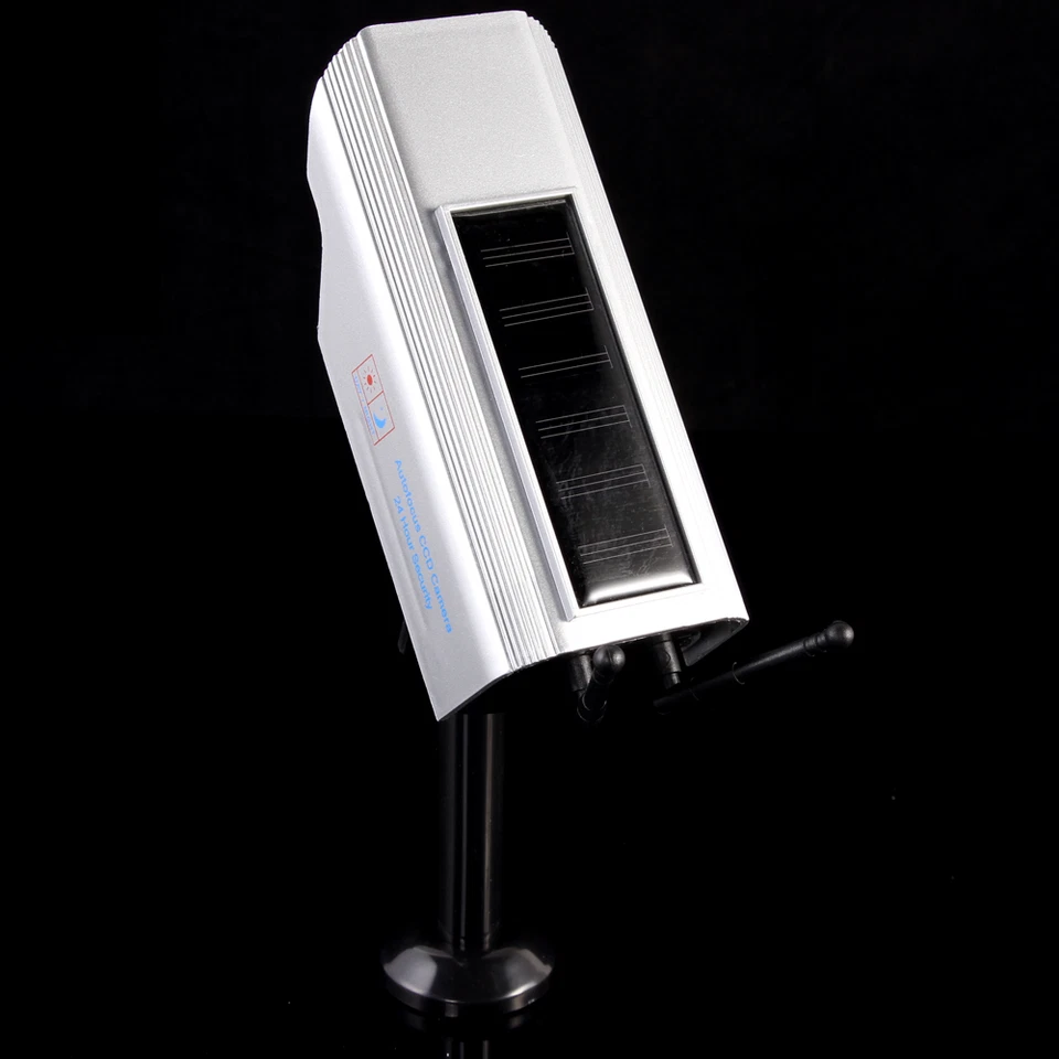 Solar Home Security Dummy Camera Detective Flashing Red Light  Fake CCTV Bullet - Image 2 of 4