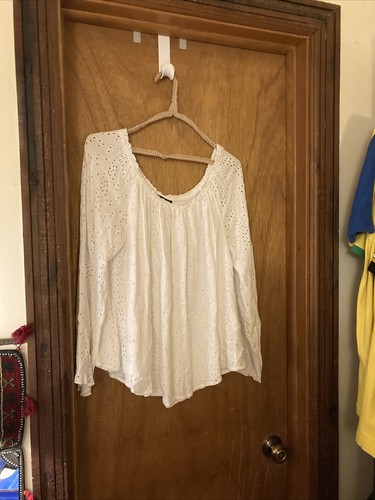 sanctuary eyelet peasant blouse