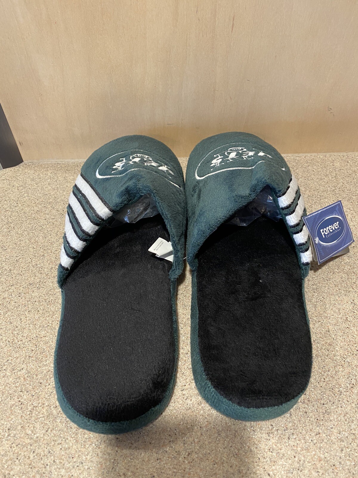 New York Jets NFL Men's Slide Stripe Slippers New With Tags eBay