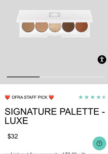 OFRA Signature Eyeshadow Palette in LUXE Metals & Mochas FULL SZ 5-Shades $32 - Picture 18 of 18