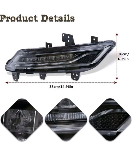 Left Driver Side LED Fog Light Compatible for 2013 2014 2015 2016 Lincoln MKZ - Bild 2 von 8