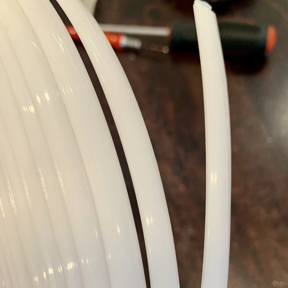 Corsé de hueso de plástico pulido plano de 9 mm permanece rollo continuo deshuesado por 0,5 Mtrs Foto 2 de 4