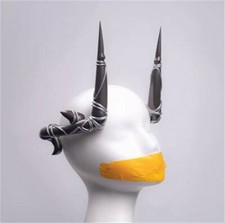 Handmade Arknights Mudrock Horn Resin Headwear Halloween Cosplay Prop 16cm Gift