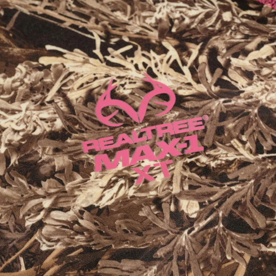 Realtree MAXI-1 XT Camouflage Ladies Pullover 1/4 Zip Top XL (46/48) Hunting - Image 3 of 4