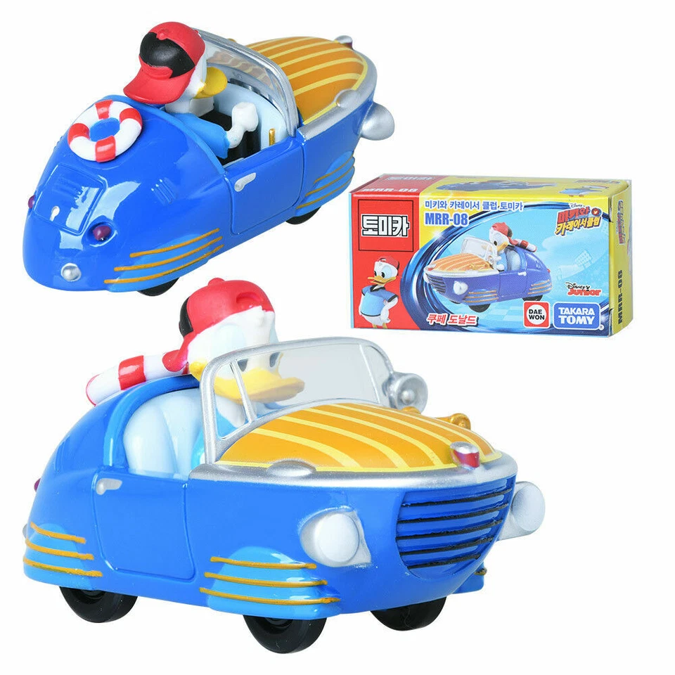 Takara Tomy Tomica MRR-08 Mickey Mouse & Road Racers Coupe Donald Duck Mini Car - Image 2 of 3