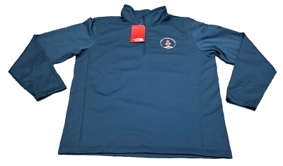 The North Face Tech 1/4 Zip Fleece Pullover Jacket Men's Large Blue Soft NWT