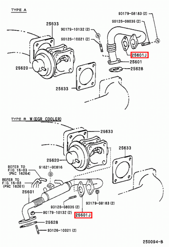 Genuine LandCruiser 105 100 Series 1HD FTE 1HZ EGR Valve Pipe Tube Gasket - Picture 4 of 10