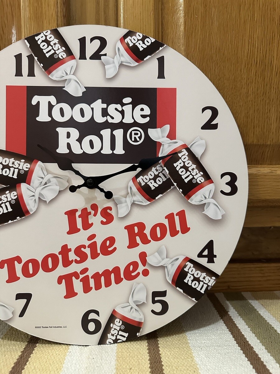 Tootsie Roll Clock Candy Sign Movie Vintage Style Wall Decor | eBay