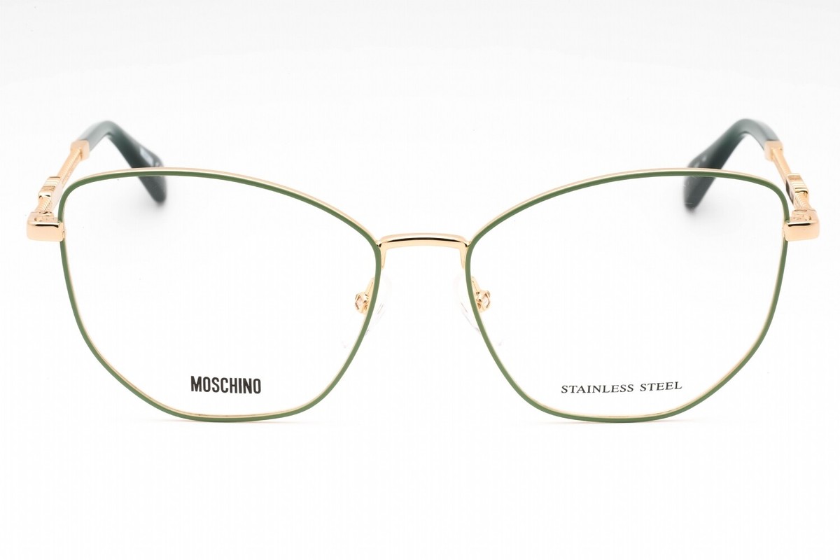Moschino キャットアイフレムメカネ MOS611 PEF MOSCHINO MOS611 PEF Eyeglasses Gold Green Frame 54mm | eBay