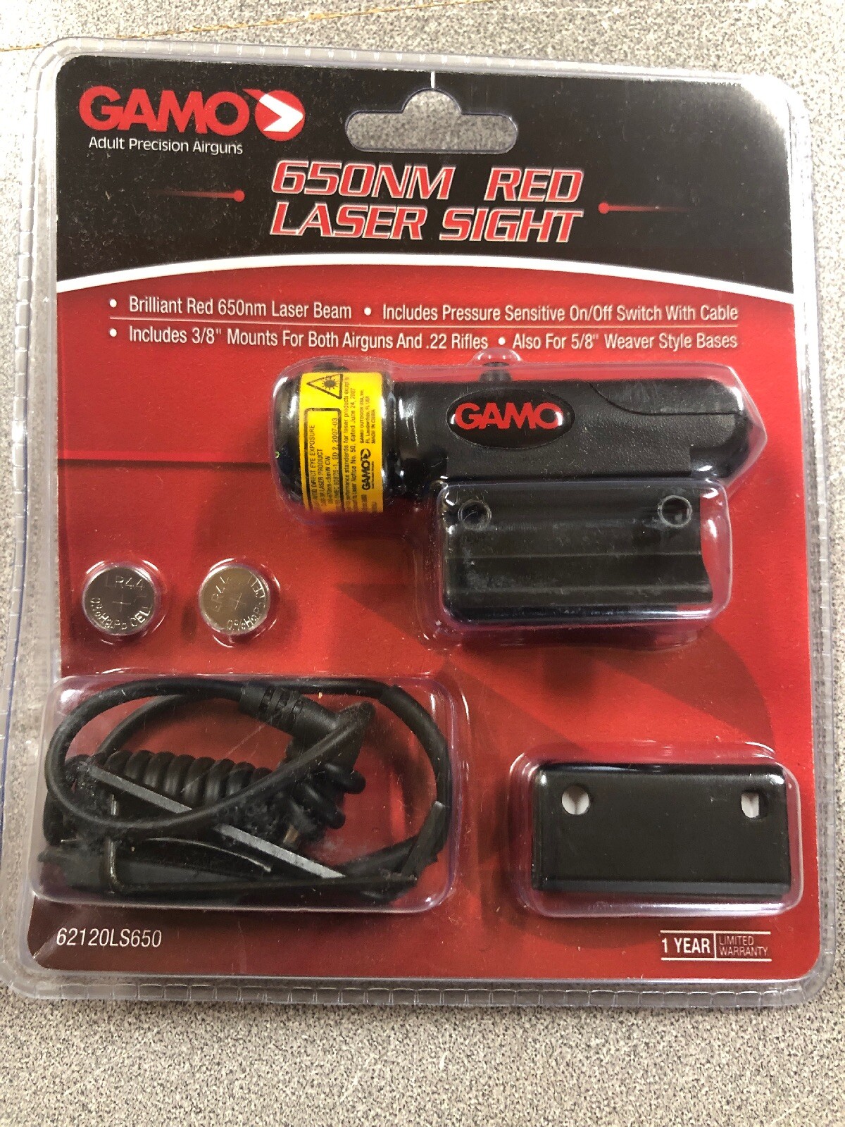Gamo 62120LS650 Red Laser Sight 650nm - tiendamia.com