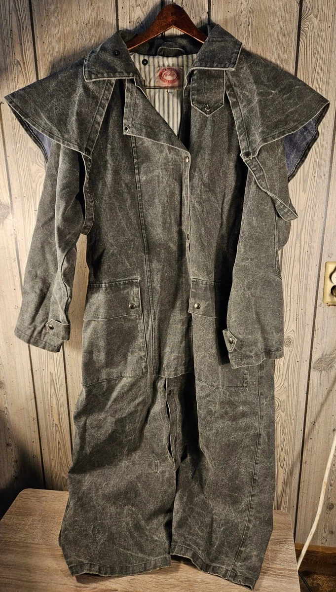 Australian Outback Collection Drover Oil Coat Duster Mens Medium Vintage |  eBay