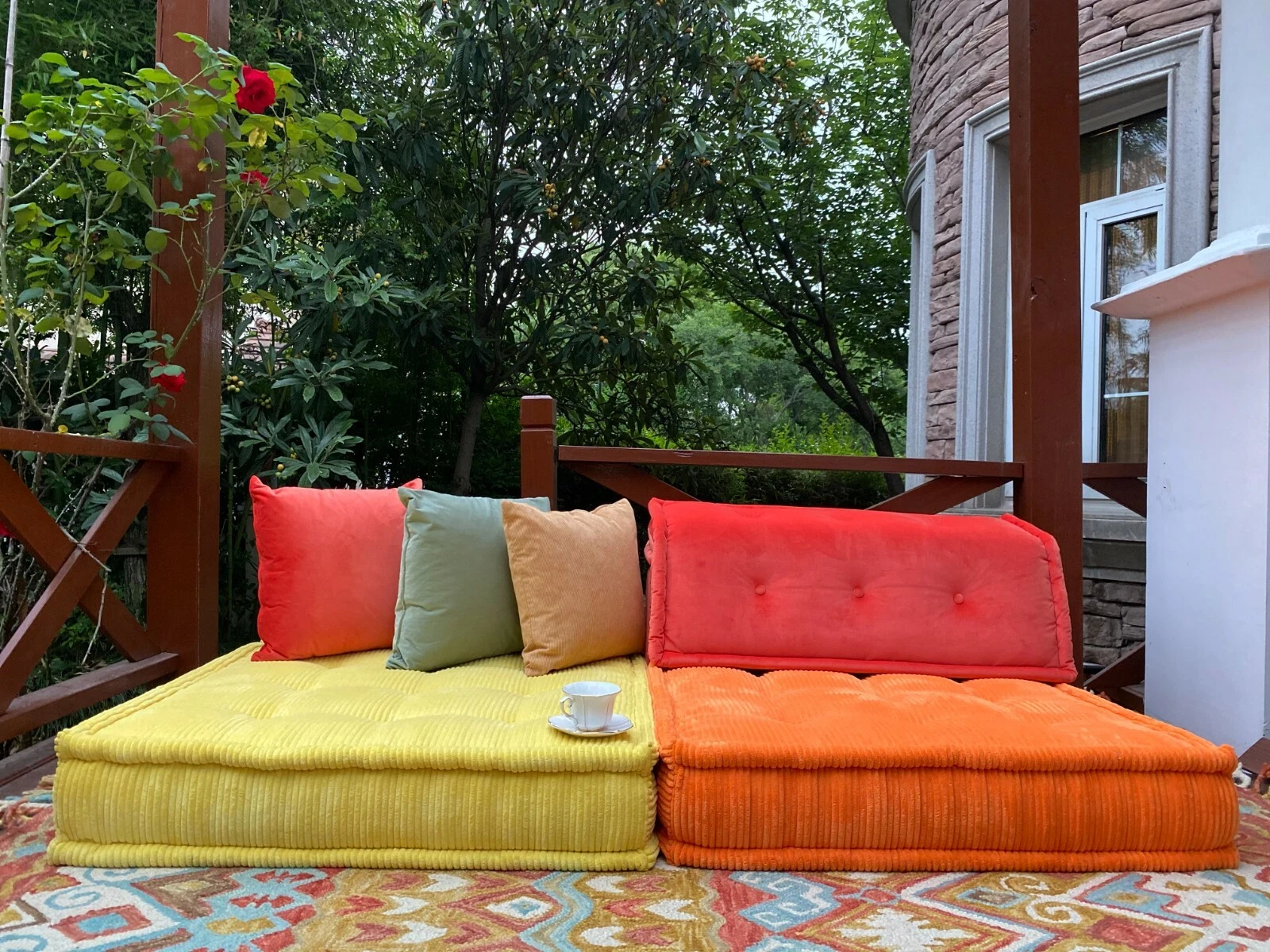 Indoor Mah Jong sofa Modular Couch Buildable Sectional Single Seater + Mat Set
Opens in a new window