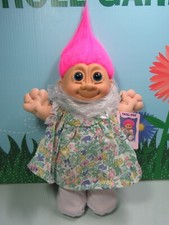 GIRL IN FLORAL DRESS w/HANG TAG - 10" Russ Troll Kidz - NEW STORE STOCK