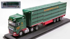MODELLINO CAMION STATICO OXFORD BILICO TRASPORTO BESTIAME DAF XF SCALA 1/76