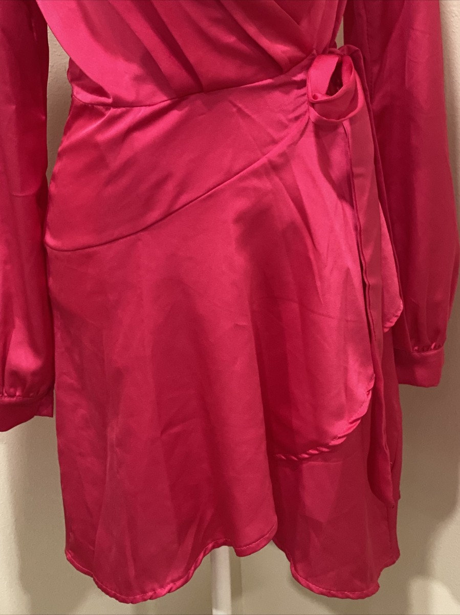 boohoo womens dresses Skater Dress Hot Pink Sz 10 Long Sleeve Wrap Dress | eBay boohoo womens dresses Skater Dress Hot Pink Sz 10 Long Sleeve Wrap Dress | eBay