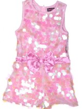 Jojo Siwa Sequin Romper Jumpsuit Shorts Pink Blush Bow Jojo  s Closet NEW