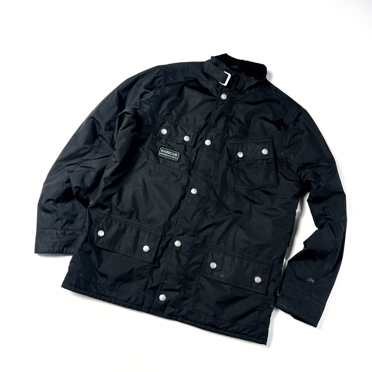 Children s Barbour Black International Nylon Jacket Size XL
