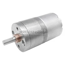 For ASLONG JGA25-310 DC6V 12V Full Metal Worm Gearbox Reduction Gear DC Motor