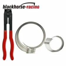 Universal CV Joint Axle Boot Clamp Pliers Tool w/ 20 Crimp Bands For Auto / ATV
