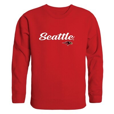 Seattle University SU Redhawks Script Crewneck Sweatshirt Sweater | eBay