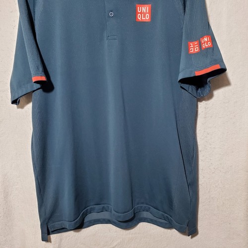 Uniqlo Polo Shirt Tennis Novak Djokovic Japan Size Extra Large Teal Short Sleeve - 第 4/11 張圖片
