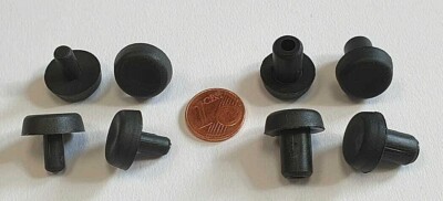 Möbel Gleiter Ø 15 x 5 mit Zapfen Ø 5 oder 8 mm Bodenschoner Stuhlgleiter Kst. !