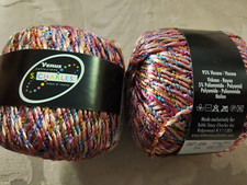 Venus Charles Yarn Multi-colored TWO balls NEW